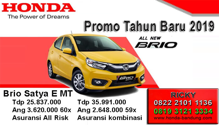 Promo Tahun Baru 2019 Honda Brio Honda Ahmadyani Bandung