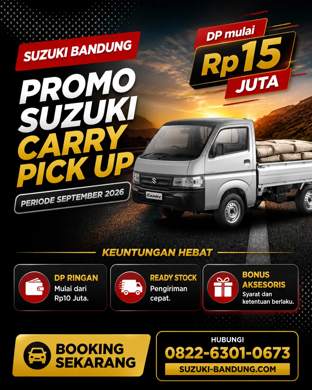 Promo Suzuki Carry Pick Up Bandung September 2026: DP Ringan, Angsuran Hemat
