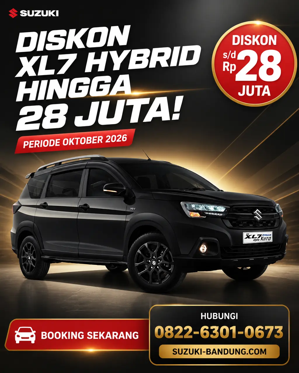 Klaim Promo Diskon Suzuki XL7 Hybrid Spesial Oktober 2026 di Bandung!