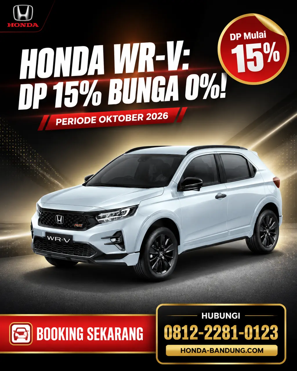 Promo Spesial Honda WR-V Bandung Oktober 2026: DP Ringan dan Bunga 0%!