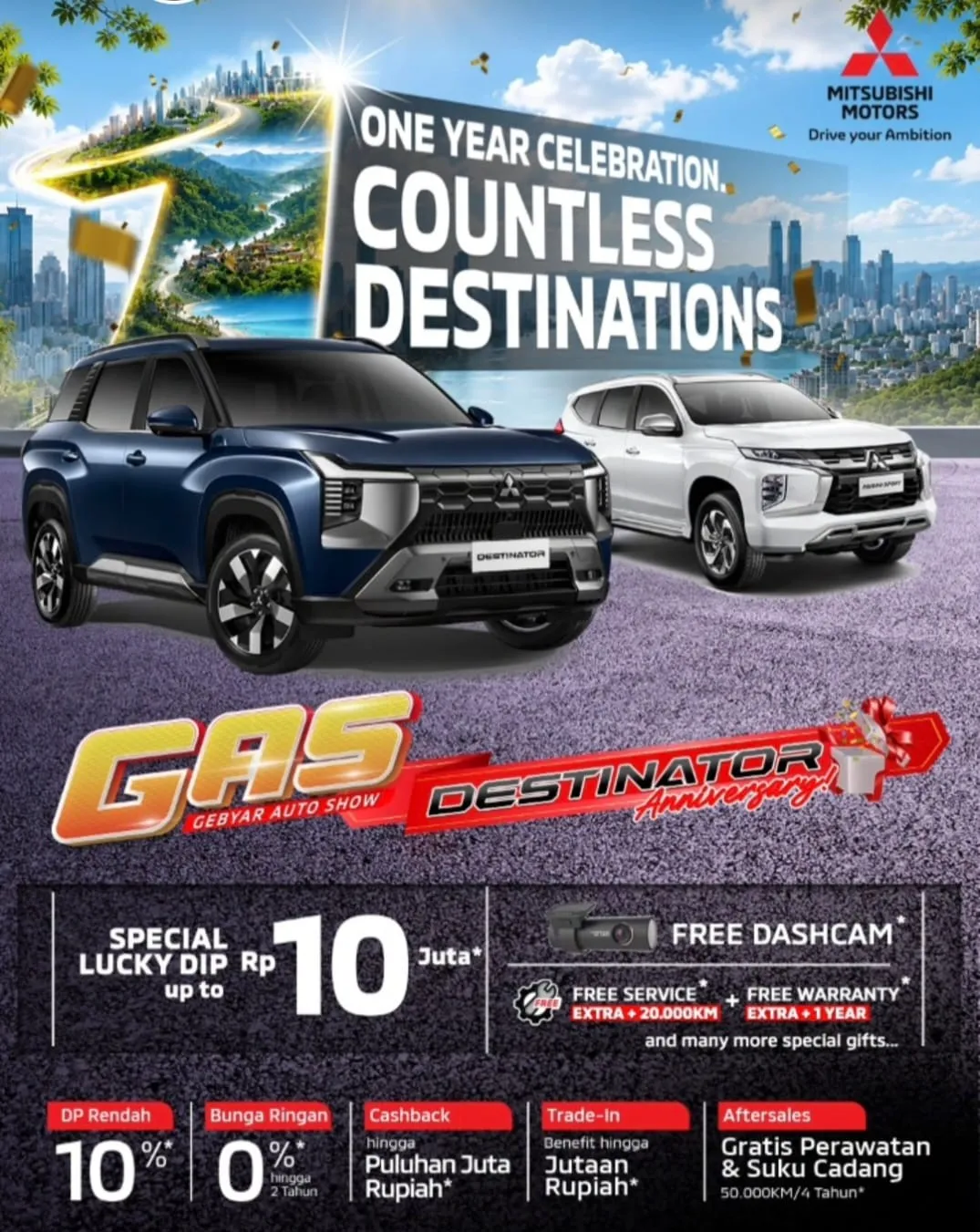 Promo Mitsubishi Destinator Bandung Oktober 2026: Diskon Puluhan Juta Menanti!