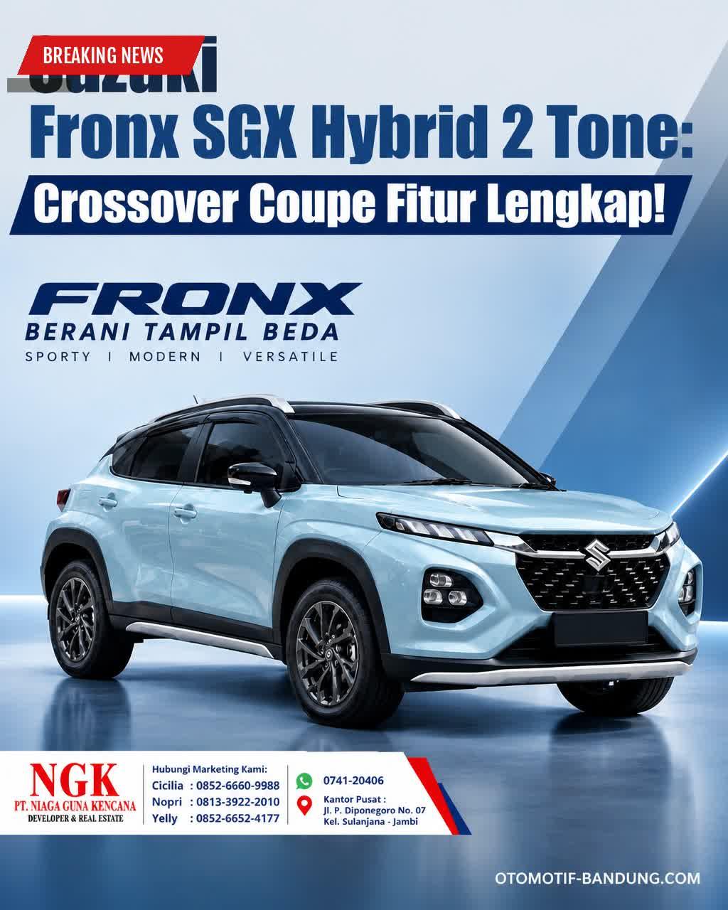 Suzuki Fronx SGX Hybrid 2 Tone 2026: Crossover Coupe Terbaik